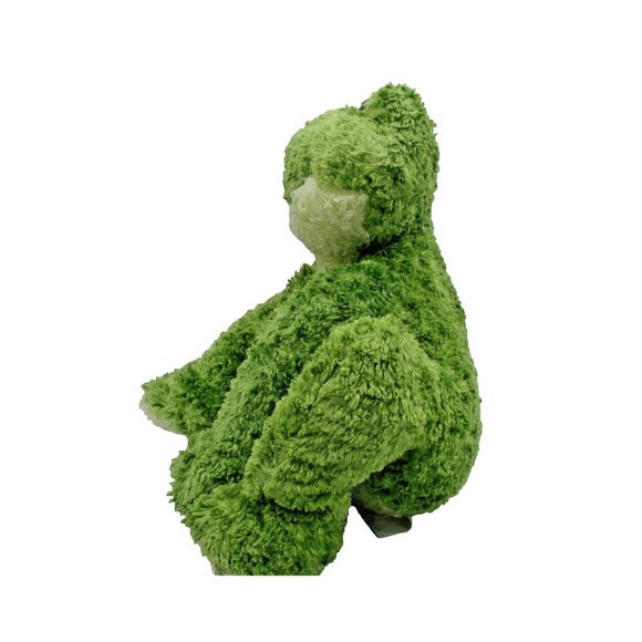 Green Frog Plush Froggle Woggle w/ Rattle Animal Stuffed Toy First and Main Vtg - Picture 2 of 9